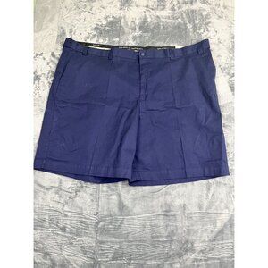 Oak Hill Mens Navy Blue Flat-Front Shorts Size 58 NWT